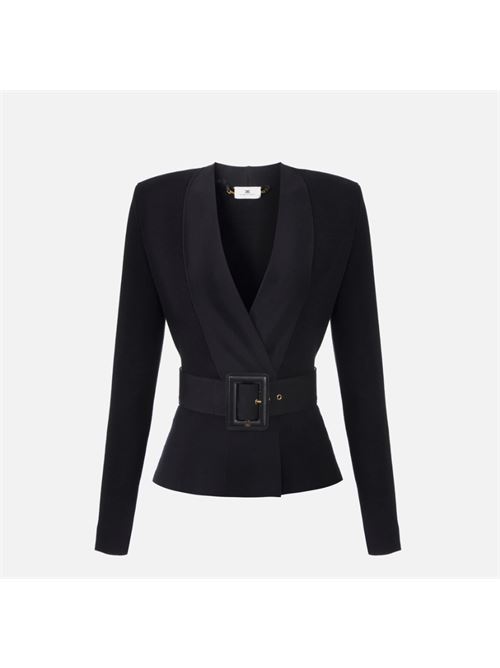 Knitted jacket with belt ELISABETTA FRANCHI | MK48S57E.110